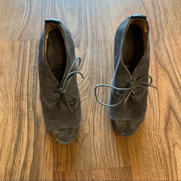 Rag & Bone peep toe suede booties - Picture 3 of 7